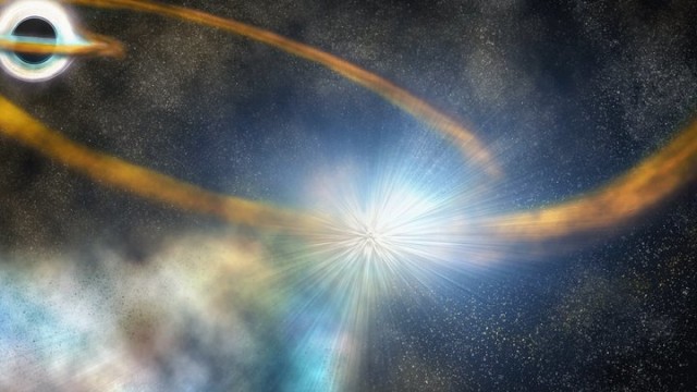 Астрономы впервые в подробностях увидели, как чёрная дыра разрывает звезду - Вести.Наука