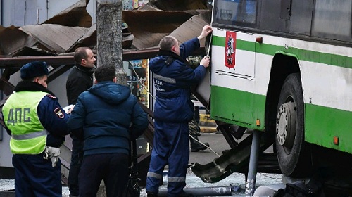 Опубликована запись с регистратора автобуса, сбившего людей в Москве