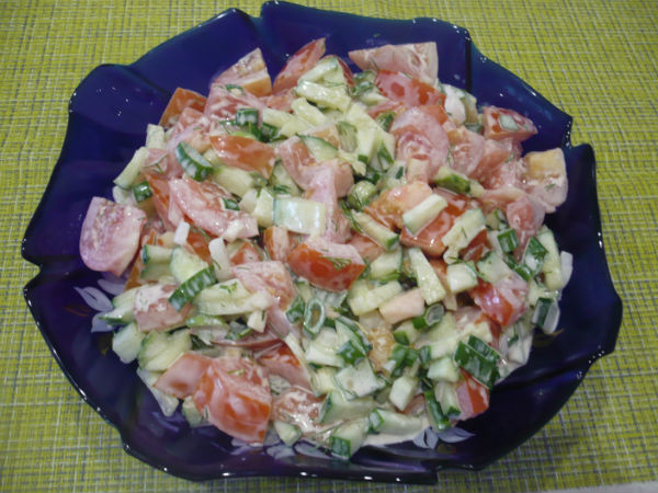 Овощной салат "Свежий вечер"